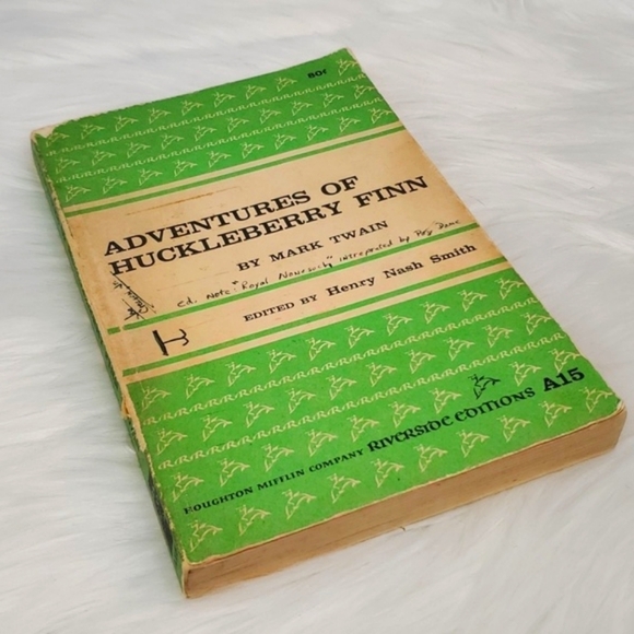1958 Adventures Of Huckleberry Finn by Mark Twain Riversides Edition A15 Book SC - Picture 3 of 17